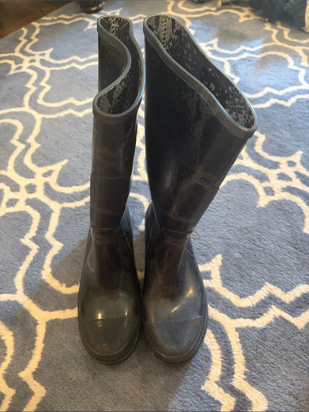 Calvin Klein Black Tall Rain Boots